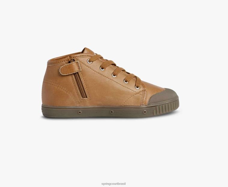 criança Spring Court 6862R76 b2 zip pele de cabra calçados