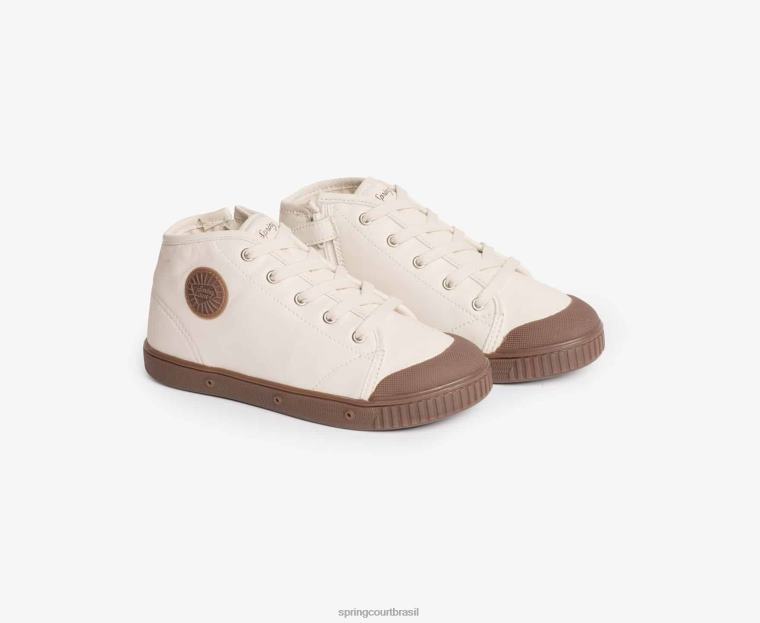 criança Spring Court 6862R80 b2 zip pele de cabra calçados