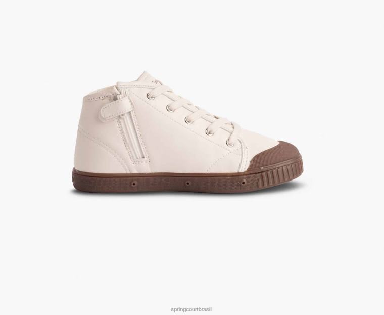 criança Spring Court 6862R80 b2 zip pele de cabra calçados