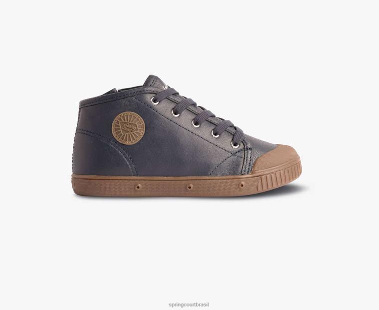 criança Spring Court 6862R85 b2 zip pele de cabra calçados