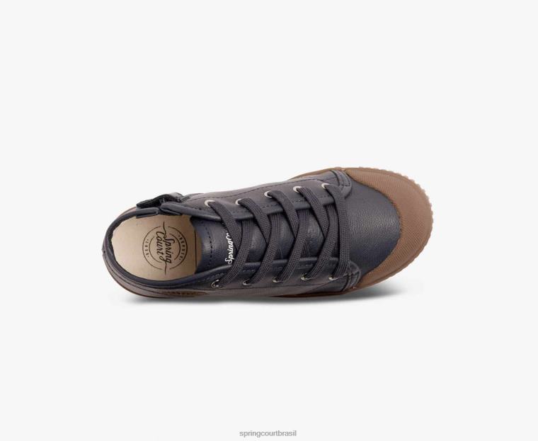 criança Spring Court 6862R85 b2 zip pele de cabra calçados