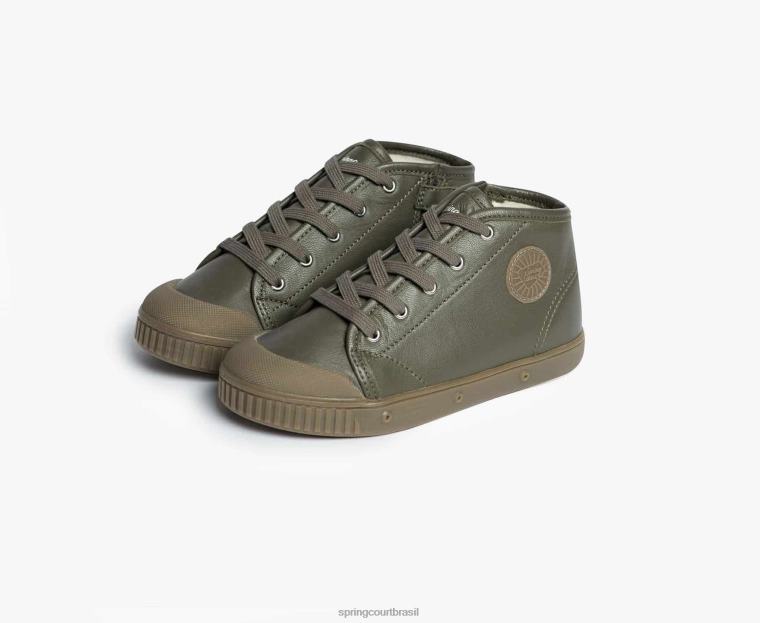 criança Spring Court 6862R88 b2 zip pele de cabra calçados