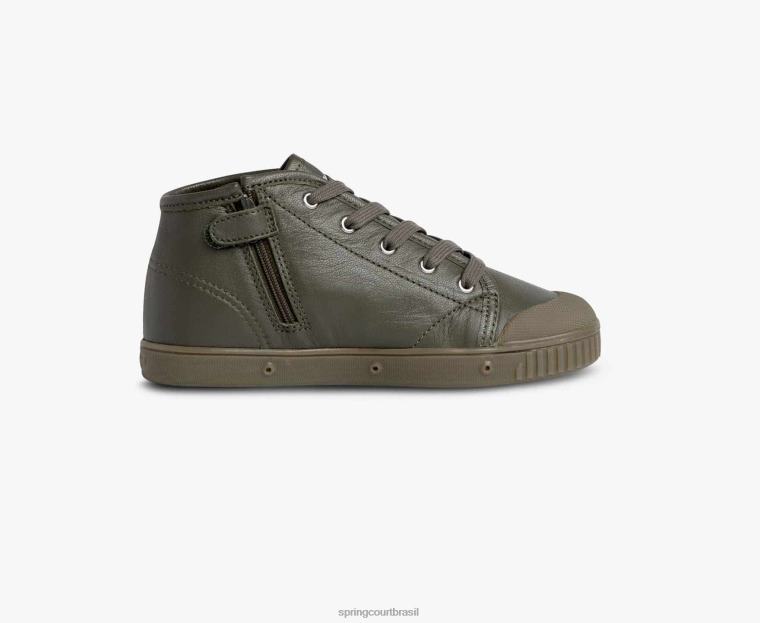 criança Spring Court 6862R88 b2 zip pele de cabra calçados