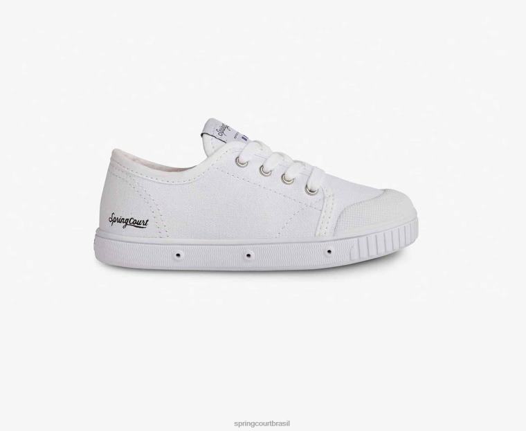 criança Spring Court 6862R101 zíper de lona g2 calçados